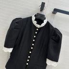 CD 25 Palace Style Jacket Black Linen