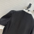 CD 25 Palace Style Jacket Black Linen
