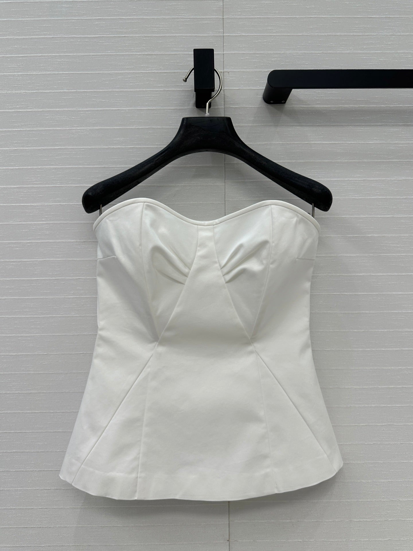 Prada 25 Cat Ear Tube Top Vest White Cotton