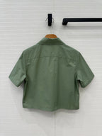 Loewe Short-sleeved Shirt Green Cotton