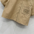 Loewe Short-sleeved Shirt Khaki Cotton