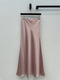 Prada 25 Fishtail Dress Pink Acetate Polyester
