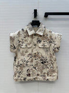 CD 25 Printed Denim Vest Cotton