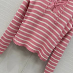 CD Navy Style Collared Sweater Pink Wool