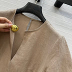 Loewe Dress Soft Beige Linen
