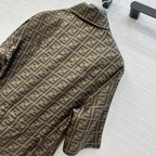 Fendi 25 Shirt Dress Khaki Silk