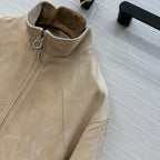 LP 25 Bomber Jacket Beige Suede 273463