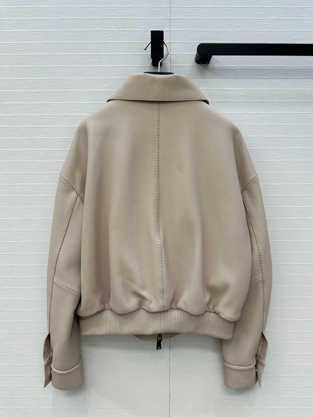 Fendi 25 Leather Jacket Light Camel 0022