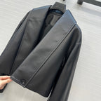 Loewe 25 Jacket Black Lambskin And Cotton