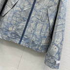 CD 25 hooded Jacket Blue Cotton