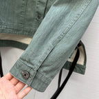 Loewe 25 Jacket Dusky Green Denim