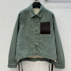 Loewe 25 Jacket Dusky Green Denim