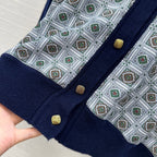 LP 25 V-neck Cardigan Blue Mix Colors Cashmere 310128