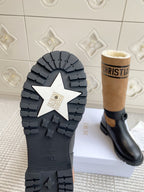 Dior 2025 Boot Black mix Brown Suede Cowhide 501185