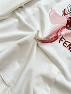 Fendi 25 Hoodie White Cotton 0032