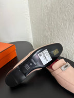 HM Oz Mule Beige Mix Pink Calfskin 961095