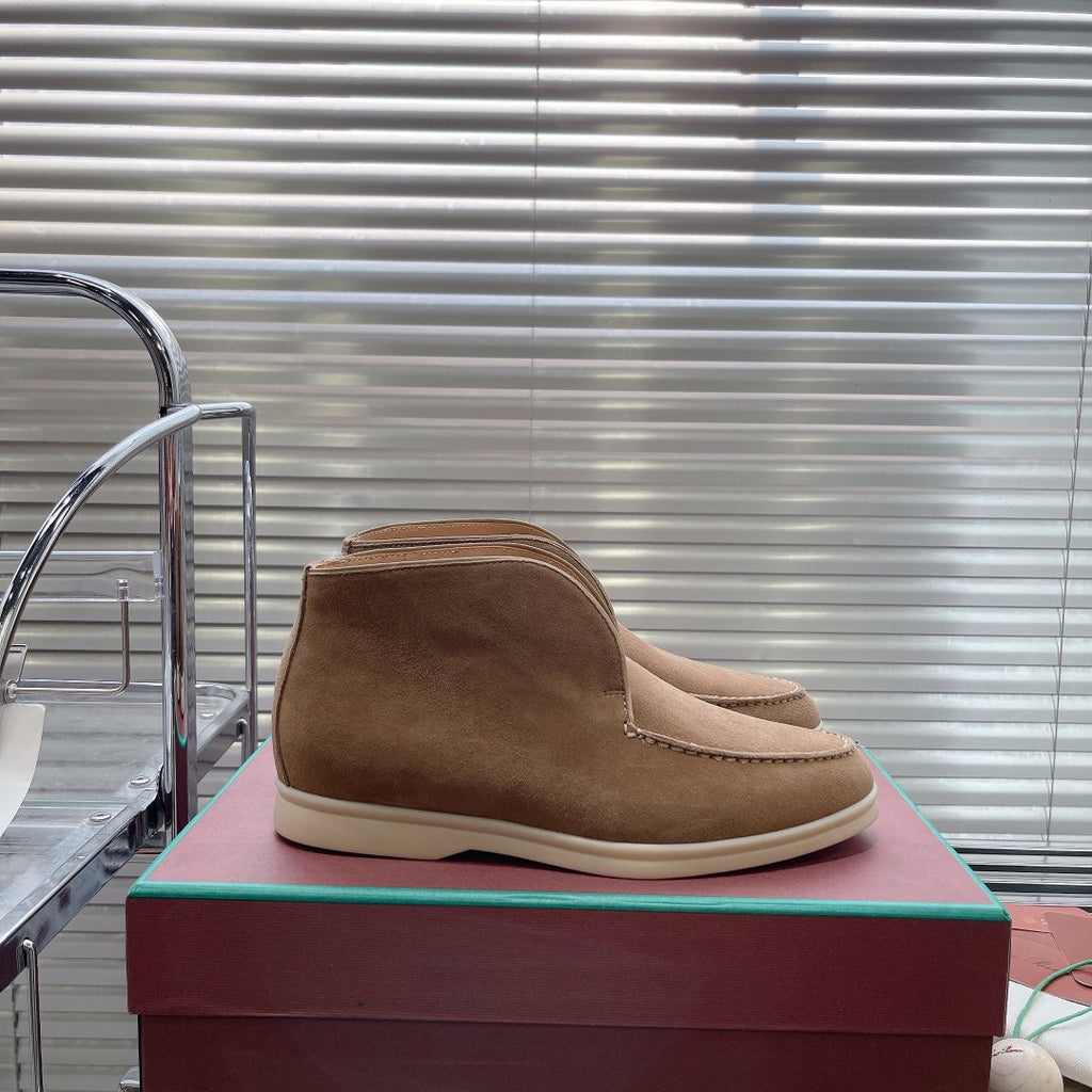 open walk chukka boot brown suede