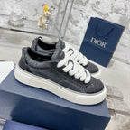 CD B33 Sneaker 30mm In Black Calfskin 100662