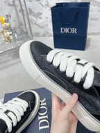 CD B33 Sneaker 30mm In Black Calfskin 100662