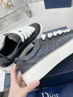 CD B33 Sneaker 30mm In Black Calfskin 100662