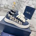 CD B33 Sneaker 30mm In Navy Blue Calfskin 100666