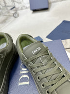 CD B33 Sneaker 30mm In Grey Green Monogram Calfskin 100556