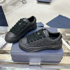 CD B33 Sneaker 30mm In Black Monogram Calfskin 100560