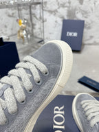 B33 Sneaker 30mm Dark Grey Mix Light Grey Monogram Suede 103966