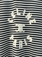 Celine Striped T-shirt Black White Cotton