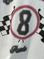 CD 25 Print 8 T-shirt White mix Black Cotton