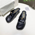 Loewe 25 Pebble Mule Black Lambskin