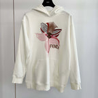 Fendi 25 Hoodie White Cotton 0032