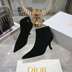 CD Tribales Heeled Ankle Boot 65mm In Black Suede 996430