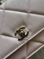 Chanel 2025 Trendy CC Wallet on Chain 19cm Bag Pink Caviar Leather 320290