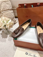 LP Dot sole walk mocassinown Syrup Brown Leather 215009