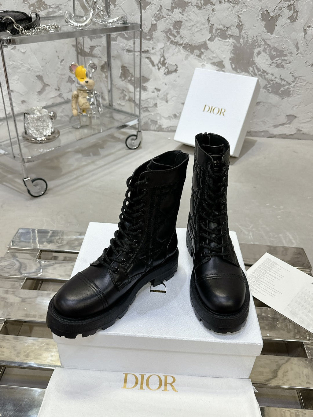 CD D-Unit Ankle Boot In Black Cowhide 100583