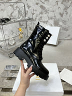 CD D-Strike Ankle Boot In Black Glossy Cowhide  100587