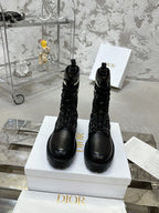 D-Major Ankle Boot In Black Tweed 100592