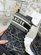 D-Major Ankle Boot In Black Tweed 100592
