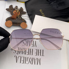 SPECIALIZED FIT ROUND-FRAME SUNGLASSES 8660 IN METAL