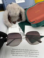 SQUARE FRAME SUNGLASSES G7639 IN METAL