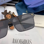 RECTANGULAR FRAME SUNGLASSES G7809 IN METAL