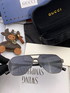 LOW NOSE BRIDGE FIT SUNGLASSES G3807 IN METAL