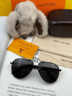 PILOT SUNGLASSES L66 IN BLACK METAL