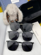 SQUARE FRAME SUNGLASSES G81937 IN ACETATE AND METAL