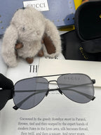 AVIATOR FRAME SUNGLASSES 1227 IN METAL