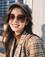 SQUARE SUNGLASS L9612 IN METAL