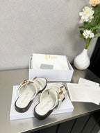 CD 25 Dad Sandal Mule Calfskin