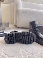 CC Ankle Boots In Black Calfskin 145487