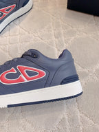 CD AND STONE ISLAND B57 Low-Top Sneaker â€“ Limited And Numbered Edition Blue Mix Red Calfskin
